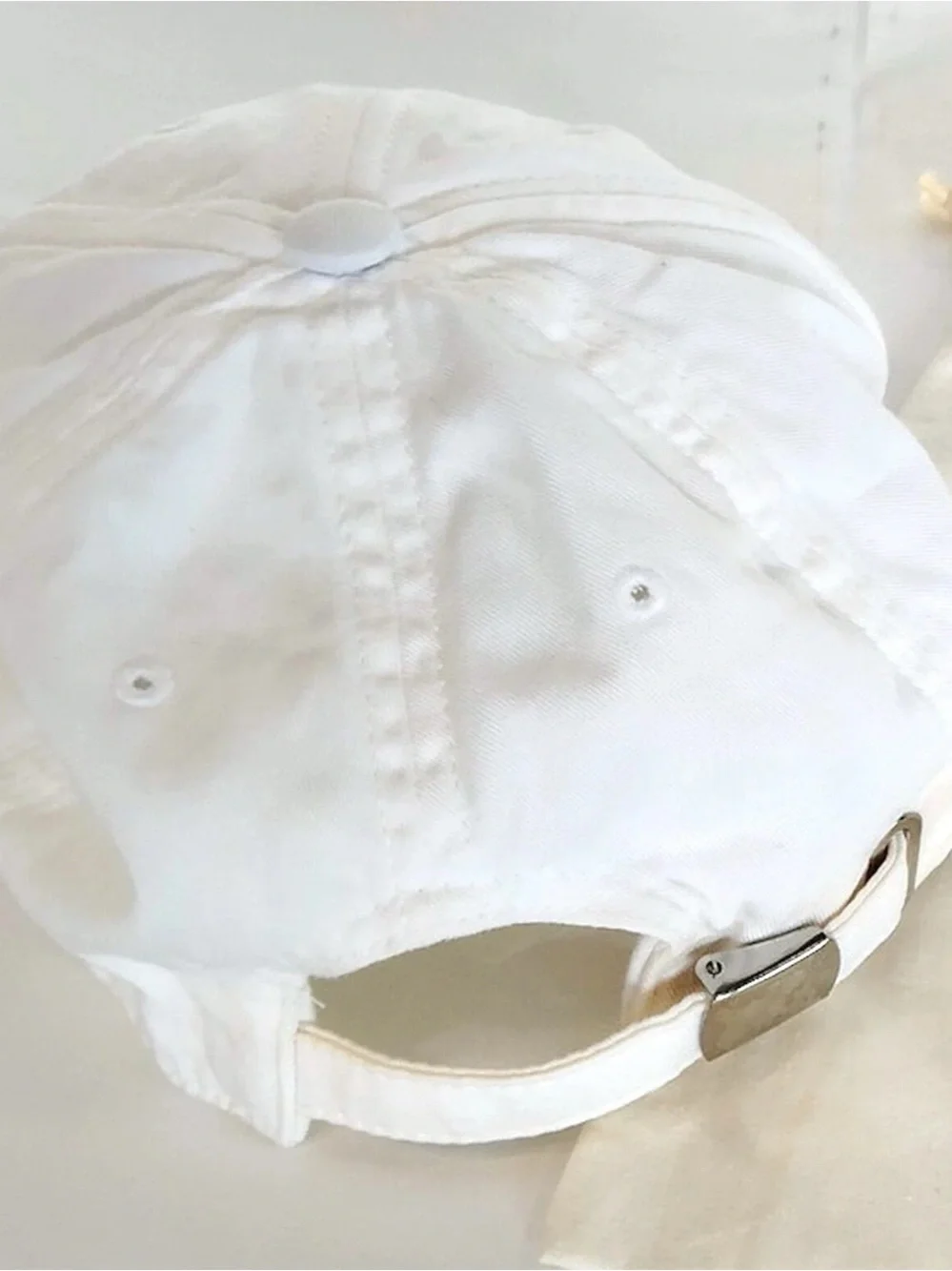 Balenciaga White Logo Baseball Cap